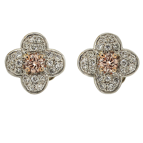 PINK DIAMOND FLEUR EARRINGS