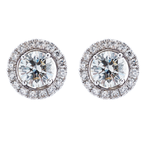 HALO DIAMOND EARRINGS