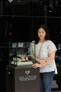 Teresa ‘Mia’ Florencio proudly presents luxury pieces from Golcondia Cultured Diamonds, which is now the exclusive distributing company of these sustainable gems in the Philippines